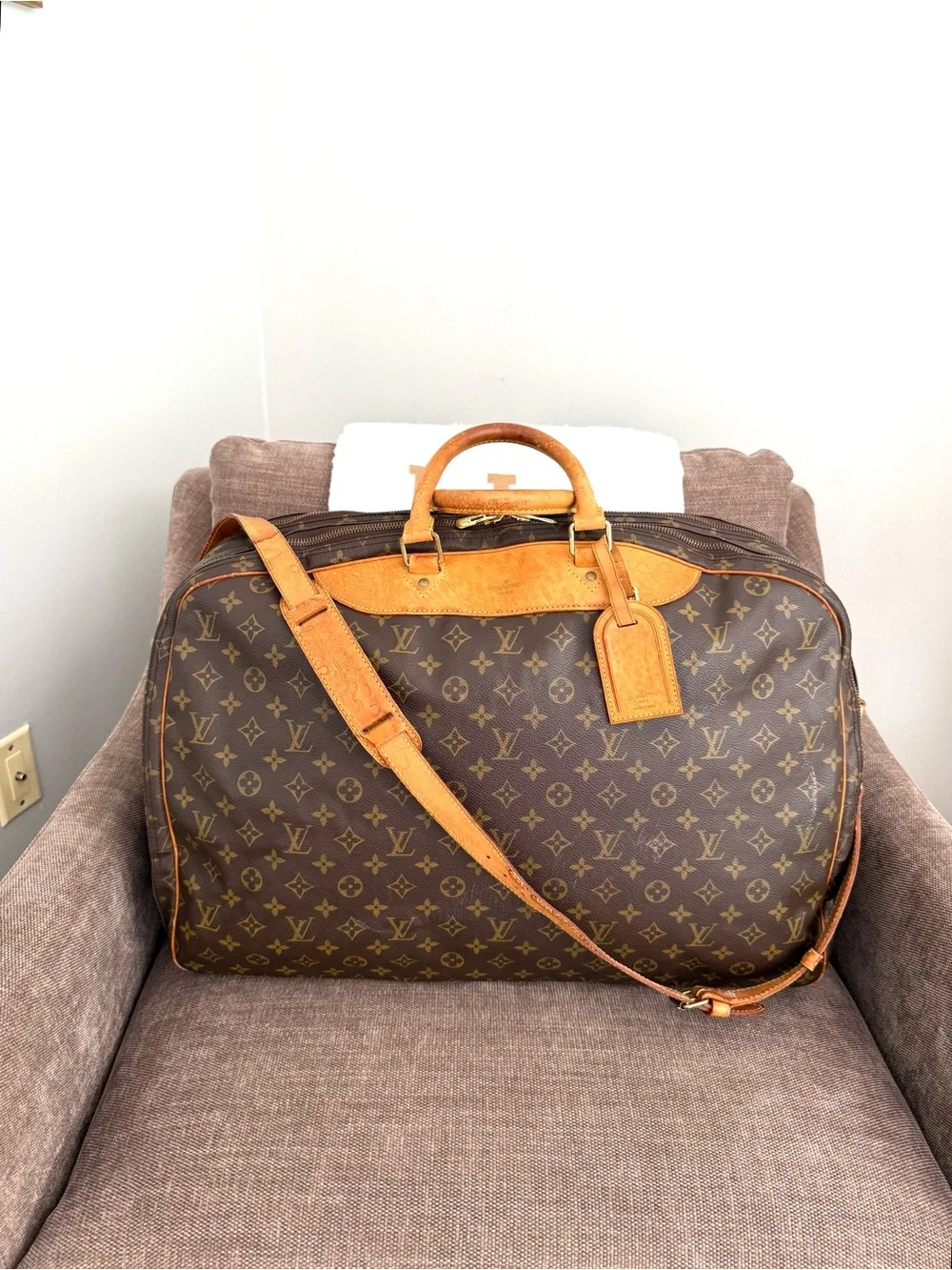 Authentic Louis Vuitton Alizé travel bag M41392 monogram LV brown canvas large - Picture 4 of 16
